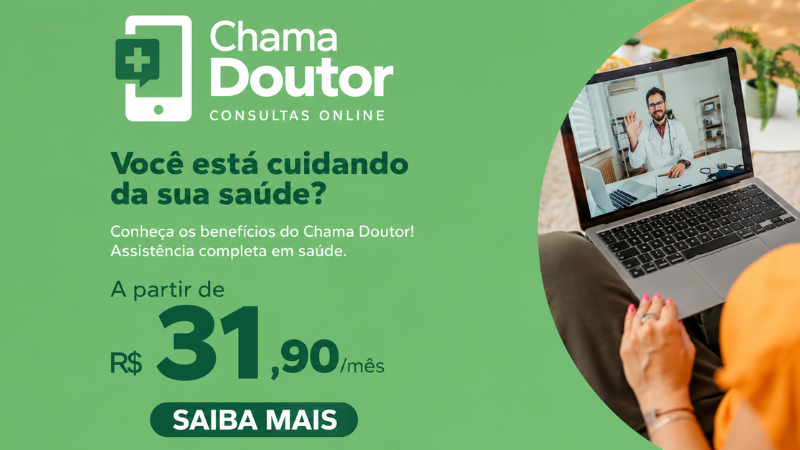 Consultas médicas online por R$31,90 mensais