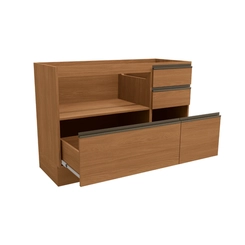 Balcão 120cm Kappesberg Maxxi 1 Porta G746 Canela