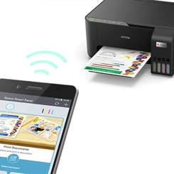 Impressora Multifuncional 3 em 1 com Wi-Fi Epson EcoTank L3250 Preta