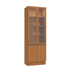 Cristaleira Kappesberg Ciela 4 Portas com Vidro R631 Canela/Azul