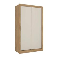 Guarda-Roupa 2 Portas THB City 5914 Capuccino/Cacau/Off White SE
