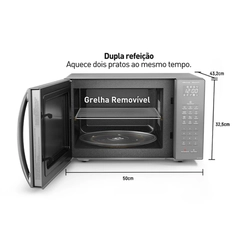 Micro-Ondas 34L Panasonic ST67LS Inox Espelhado