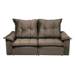 Sofá Retrátil 260cm 4 Lugares Kappesberg Otto S200-2-A050 Titânio