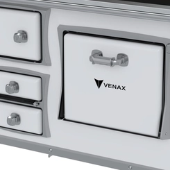 Fogão a Lenha Nº 2 Venax GII Premium Branco Saída à Direita