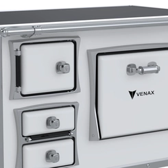 Fogão a Lenha Nº 2 Venax GII Premium Branco Saída à Direita