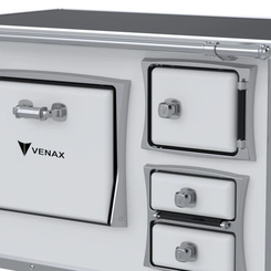 Fogão a Lenha Nº 2 Venax GII Premium Branco Saída à Esquerda