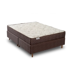 Colchão de Molas Queen Size Kappesberg Plenno 26x198x158cm Marrom