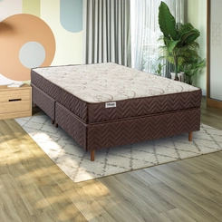 Colchão de Molas Queen Size Kappesberg Plenno 26x198x158cm Marrom