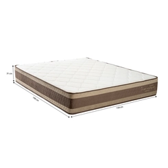 Colchão de Molas Queen Size Kappesberg Inverno/Verão 30x158x198cm Marrom