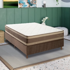 Colchão de Molas Casal Kappesberg Inverno/Verão 30x138x188cm Marrom