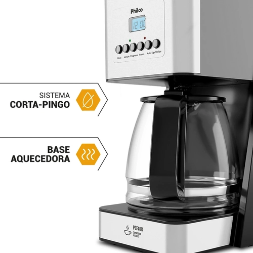Cafeteira 40 Xícaras Philco PCF40B 1000W Preta