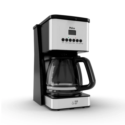 Cafeteira 40 Xícaras 1.000W Painel Digital Philco PCF40B Preta Cafeteira 40 Xícaras 1.000W Painel Digital Philco PCF40B Preta
