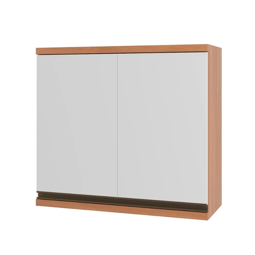 Aéreo 80CM Telasul Macadâmia 2 Portas 914002-01 Freijó/Branco SE
