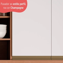 Aéreo 80CM Telasul Macadâmia 2 Portas 914002-01 Freijó/Branco SE