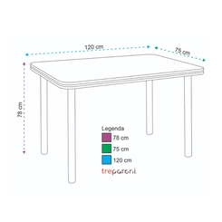 Conjunto de Mesa com 4 Cadeiras Tre Paroni MC4020 TP806 + 4 CC55 - A110 Cromado/Mel/Bege SE
