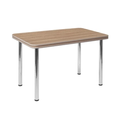 Conjunto de Mesa com 4 Cadeiras Tre Paroni MC4020 TP806 + 4 CC55 - A101 Cromado/Mel/Preto SE