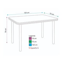 Conjunto de Mesa com 4 Cadeiras Tre Paroni MC4020 TP806 + 4 CC55 - A101 Cromado/Mel/Preto SE