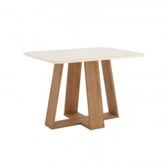 Mesa de Jantar com 4 Lugares Henn Lins SC89-127 Nature/Off White SE