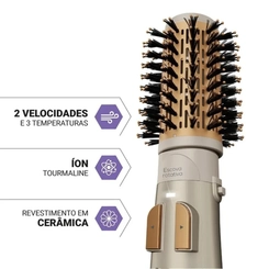 Escova Rotativa Secadora 1.300W 4 em 1 Philco PER03 Cinza Bivolt