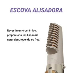 Escova Rotativa Secadora 1.300W 4 em 1 Philco PER03 Cinza Bivolt