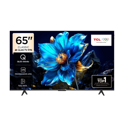 Smart TV 65" TCL 4K 65P7K Preta