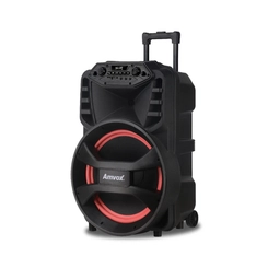Caixa de Som Amplificada Amvox ACA880 Bluetooth Preta Bivolt