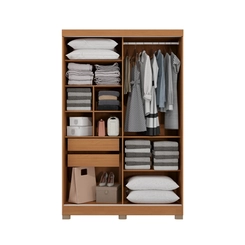 Guarda-Roupa 2 Portas Kappesberg CB01N571 Canela/Off White