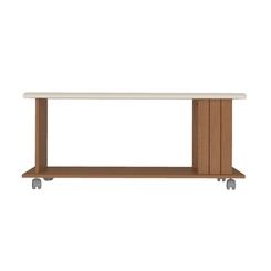 Mesa de Centro Retangular Artely 4721 Cinamomo/Off White