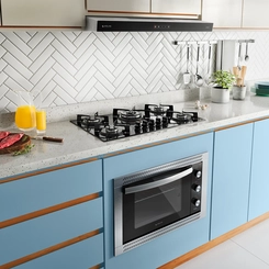 Cooktop 5 Bocas Mesa de Vidro Utop Atlas 300001330 Preto Bivolt