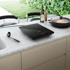 Cooktop Indução 1 Boca Portátil Painel Touch Dako Preto