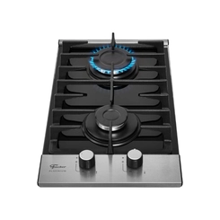 Cooktop 2 Bocas Mesa de Vidro Fischer Platinium 33795 Preto/Inox Bivolt SE