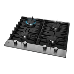 Cooktop 4 Bocas Mesa de Vidro Fischer Platinium 33800 Preto/Inox Bivolt SE
