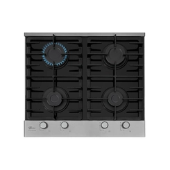 Cooktop 4 Bocas Mesa de Vidro Fischer Platinium 33800 Preto/Inox Bivolt SE