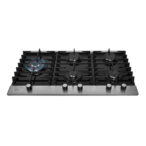Cooktop 5 Bocas Tripla Chama Fischer Platinium 33810 Preto/Inox Bivolt SE