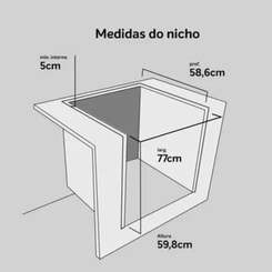 Fogão de Embutir 5 Bocas Mesa de Vidro Tripla Chama Dako Diplomata Preto Bivolt SE