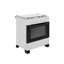 Fogão 5 Bocas Mesa Inox Realce Hera Plus Branco Bivolt