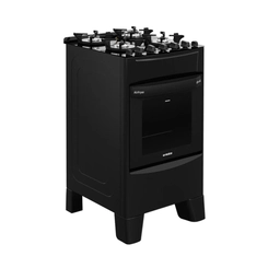 Fogão 4 Bocas Mesa de Vidro Forno Air Fryer Realce AlPro 440 Preto