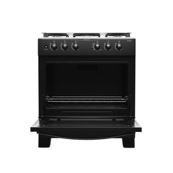 Fogão 5 Bocas Mesa Inox Realce Hera Plus Preto Bivolt