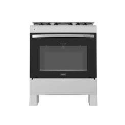 Fogão 5 Bocas Mesa Inox Realce Premium Plus Branco Bivolt