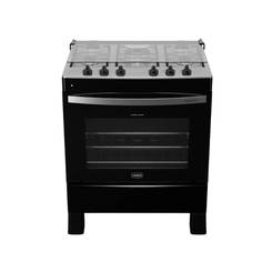Fogão 5 Bocas Mesa Inox Realce Premium Plus Preto Bivolt