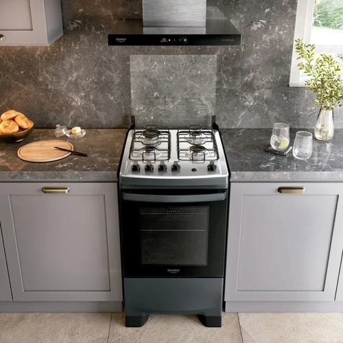 Fogão 4 Bocas Mesa Inox Mega Chama Dako Supreme Titanium Bivolt