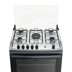 Fogão 5 Bocas Mesa Inox Tripla Chama Dako Supreme Titanium Bivolt