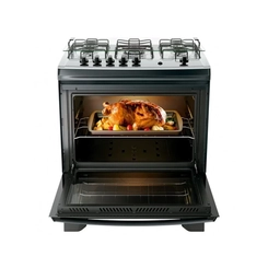 Fogão 5 Bocas Mesa Inox Tripla Chama Dako Supreme Titanium Bivolt