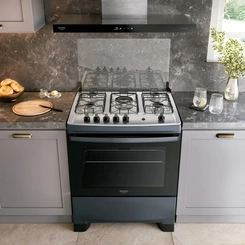 Fogão 5 Bocas Mesa Inox Tripla Chama Dako Supreme Titanium Bivolt
