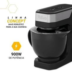 Batedeira Planetária 12 Velocidades + Turbo 900W Philco PBP90A Preta