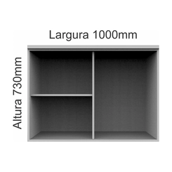 Aéreo 2 Portas 100cm Castro 4254A Níquel SE