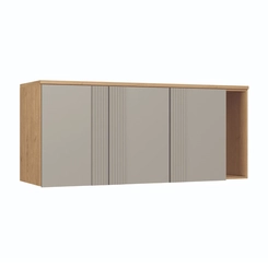 Aéreo 170cm Castro 3 Portas 4256A Angelin/Níquel Friso Nicho SE
