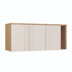 Aéreo 170cm Castro 3 Portas 4256A Angelin/Blanc Friso Nicho SE