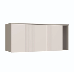 Aéreo 170cm Castro 3 Portas 4256A Níquel/Blanc Friso Nicho SE