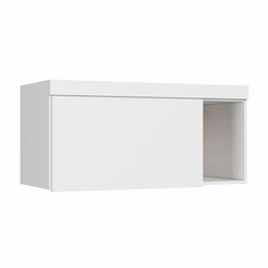 Aéreo 100cm Castro 1 porta 3944A Branco Line/Boucle Nicho SE